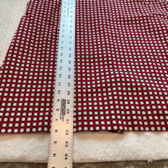 Lands End Dress Womens 18T Tall Red Ponte Polka Dot Sheath Sleeveless Stretch - Picture 14 of 15